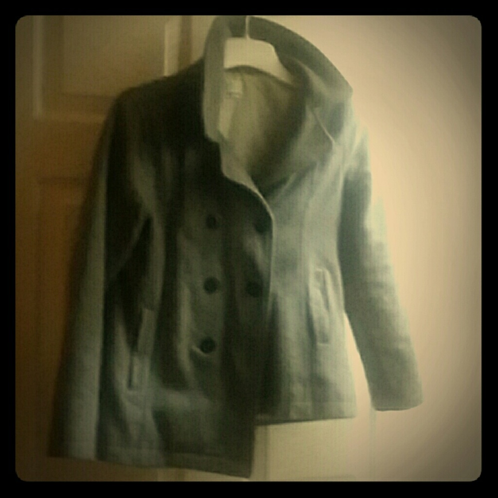 Wool peacoat C Heather Grey